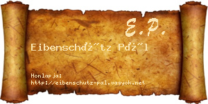 Eibenschütz Pál névjegykártya